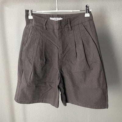 Damen-Shorts aus Leinen mit hoher Taille und geradem Schnitt - Clara