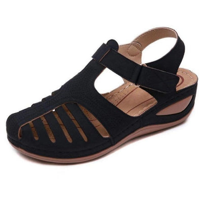 Damen-Sandalen mit durchbrochenem Schnitt und ergonomischer Sohle - Mariela