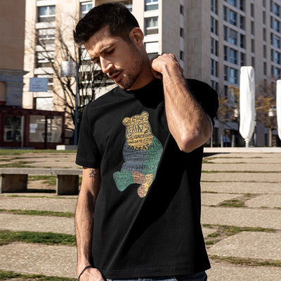 Herren T-Shirt aus Baumwolle mit grafischem Aufdruck, gerader Schnitt - Tomás