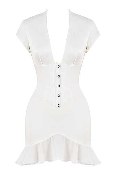 Rüschen Korsettkleid mit skulpturaler Eleganz für Frauen