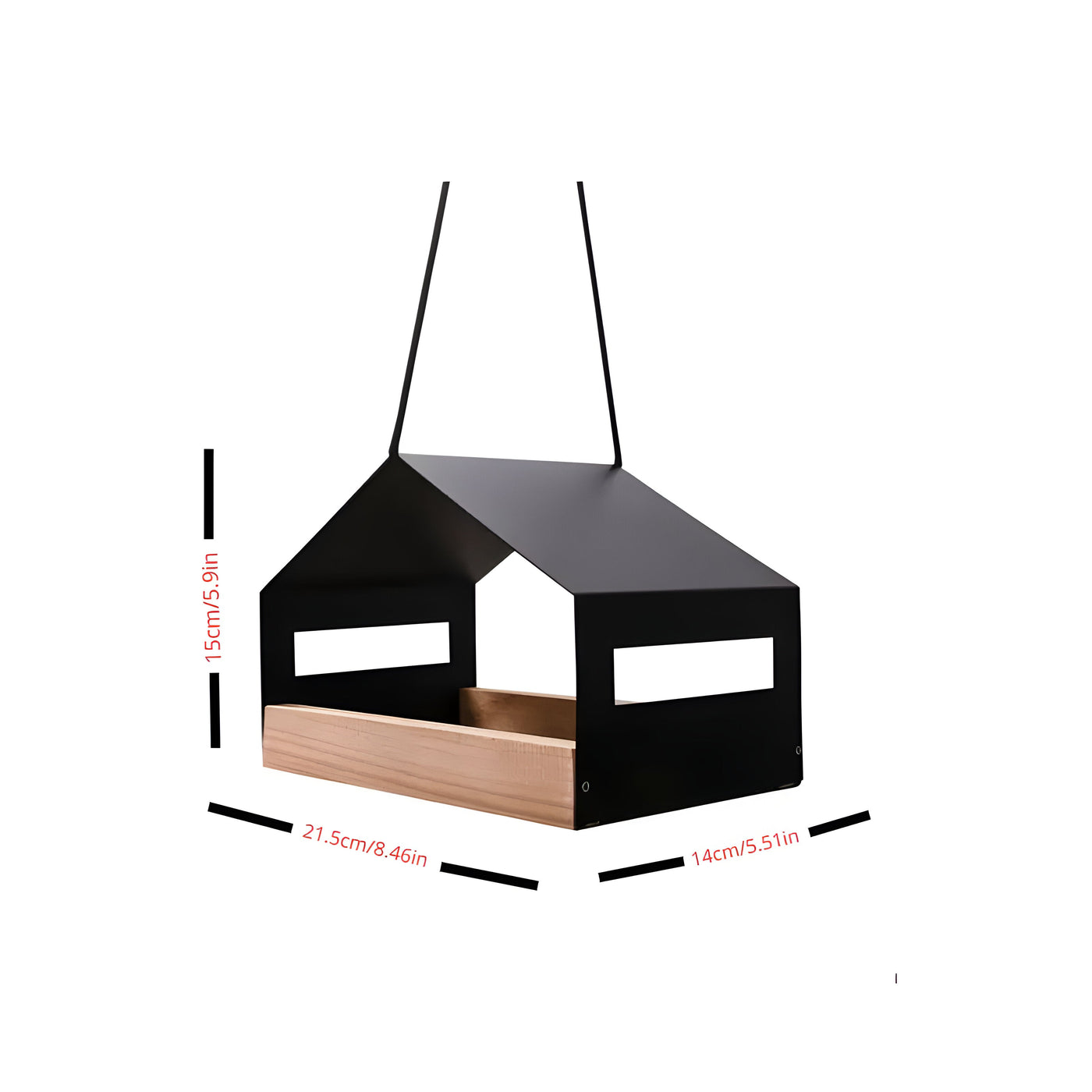 TweetWood Nest – Elegantes Hängendes Vogelhaus