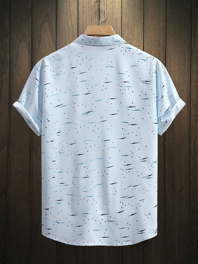 Georg – Herren Hemd Bunt Print Kurzarm Strand Urlaub