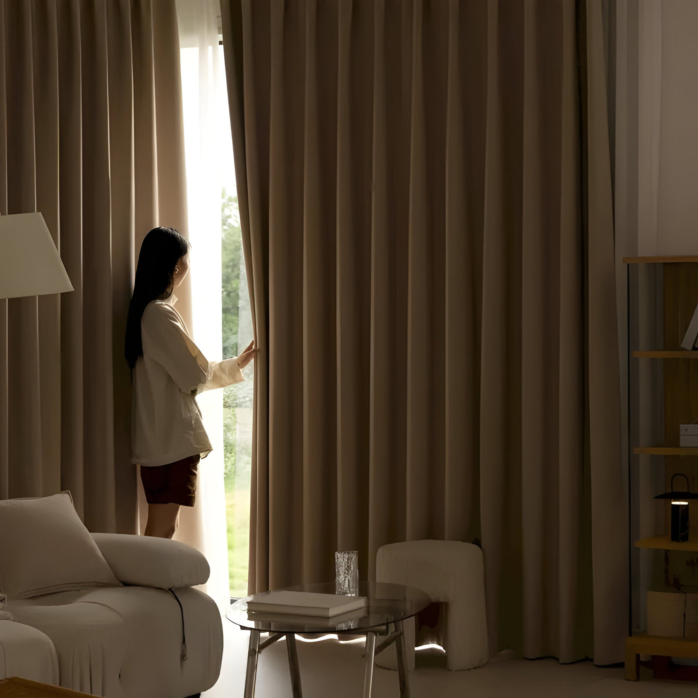 VelvaDrape Curtain - Doppelseitige Jacquard Verdunkelungsvorhänge