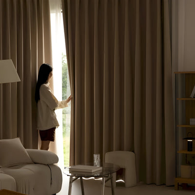 VelvaDrape Curtain - Doppelseitige Jacquard Verdunkelungsvorhänge