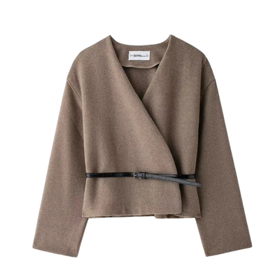 Brand & Belle | Minimalistischer Gürtel-Wickelmantel