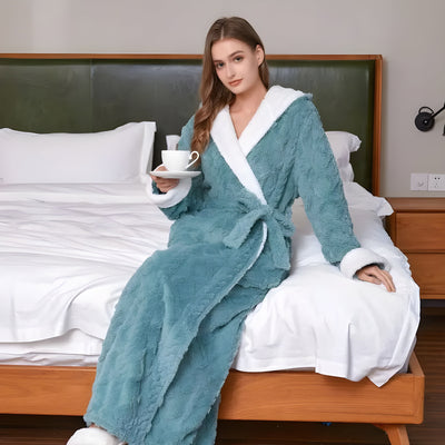 Pauliana Robe - Gemütlicher, ultra-weicher Flanell-Bademantel für Damen
