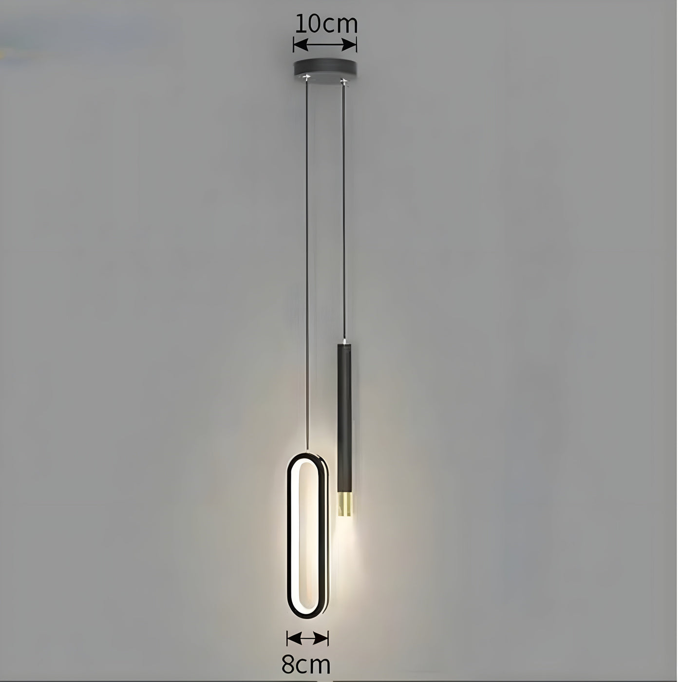 GildedGlow Light - Dekorative LED-Hängelampe