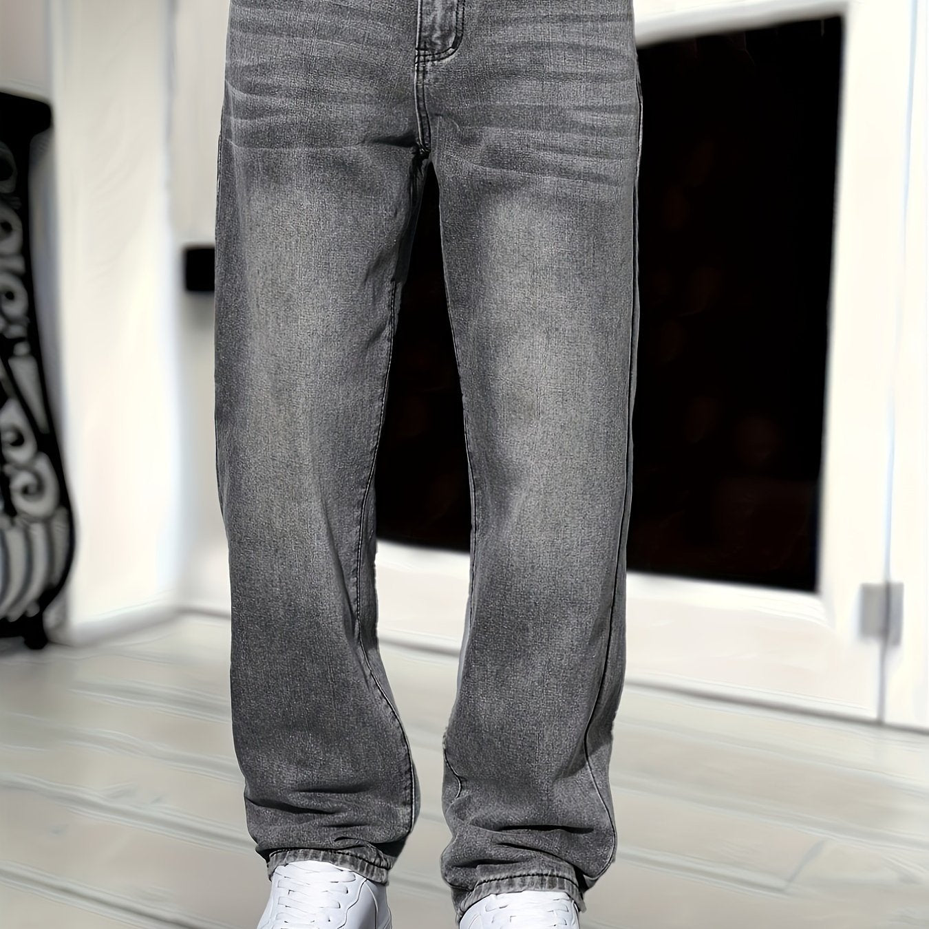 Gerade Geschnittene Denim-Jeans für Herren