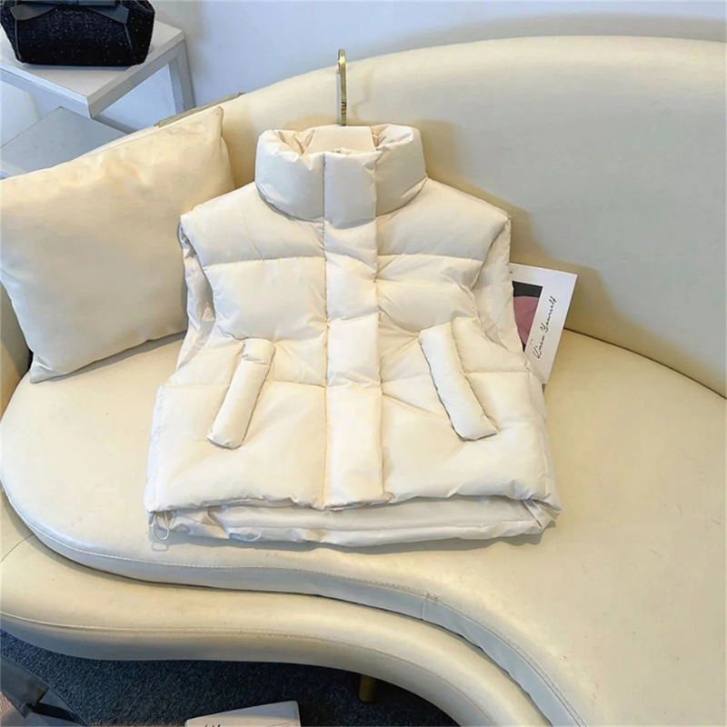 Ärmellose Pufferweste Für Damen | Warm