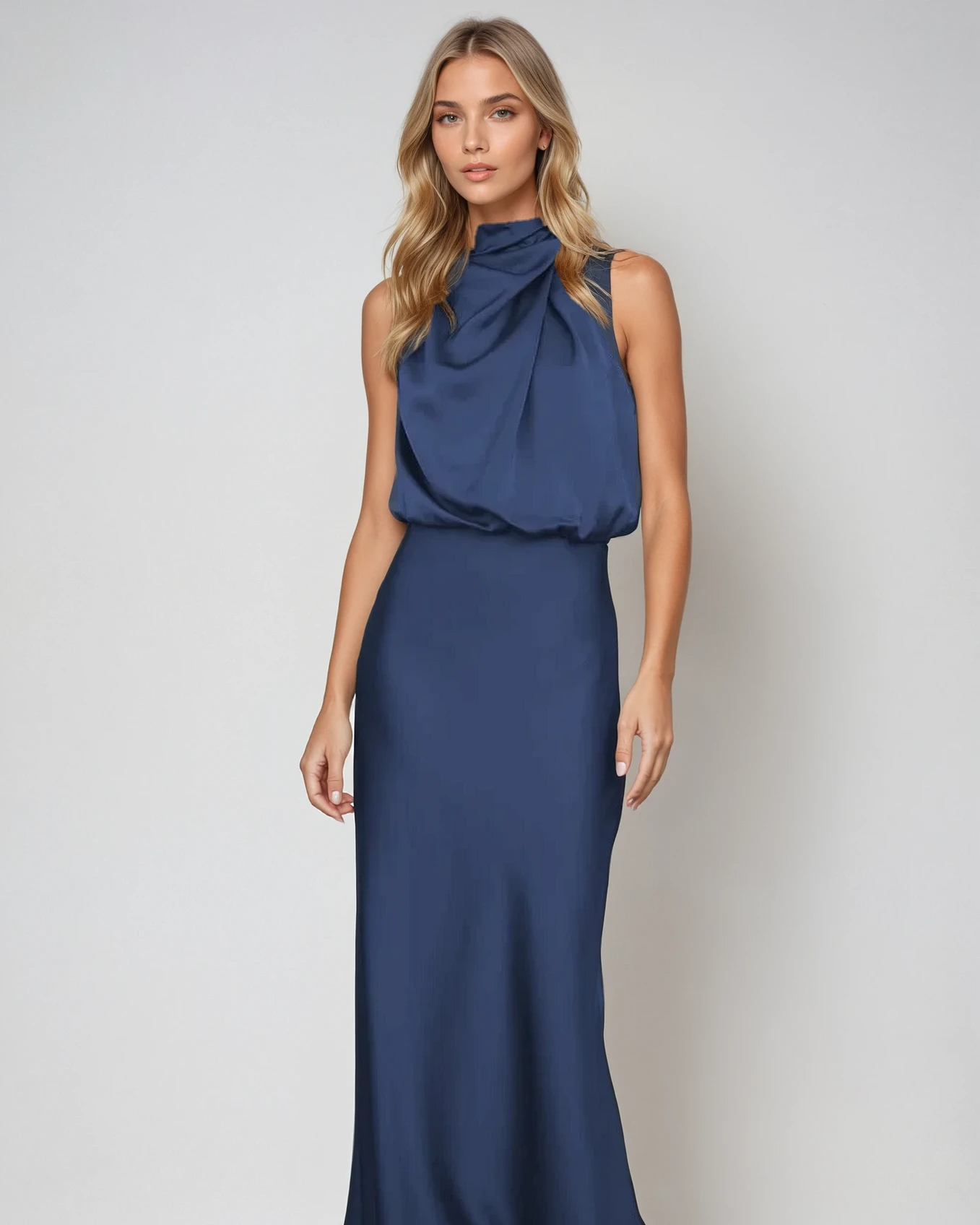 Brandt & Belle | Elegantes Halterneck-Midikleid