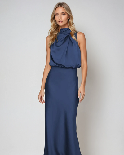 Brandt & Belle | Elegantes Halterneck-Midikleid