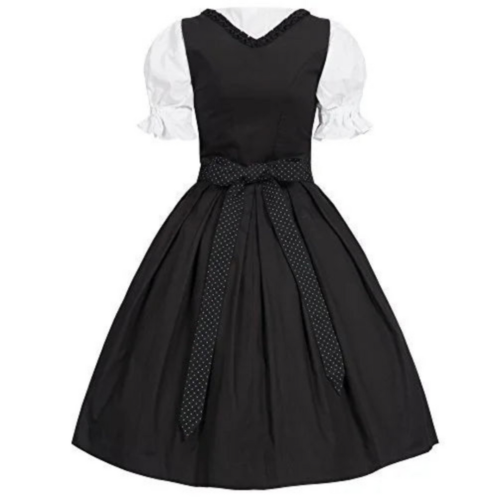 Damen Dirndl Kleid mit modernem Design | Festliches Trachtenkleid in Midilänge
