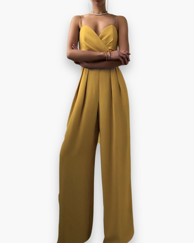Damen Eleganter Jumpsuit | Festlich Weit Beinig
