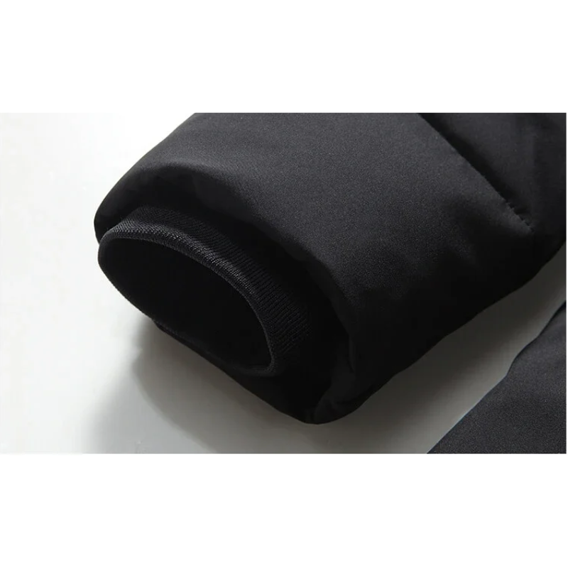 Winterjacke mit Fellimitat-Kapuze für Männer