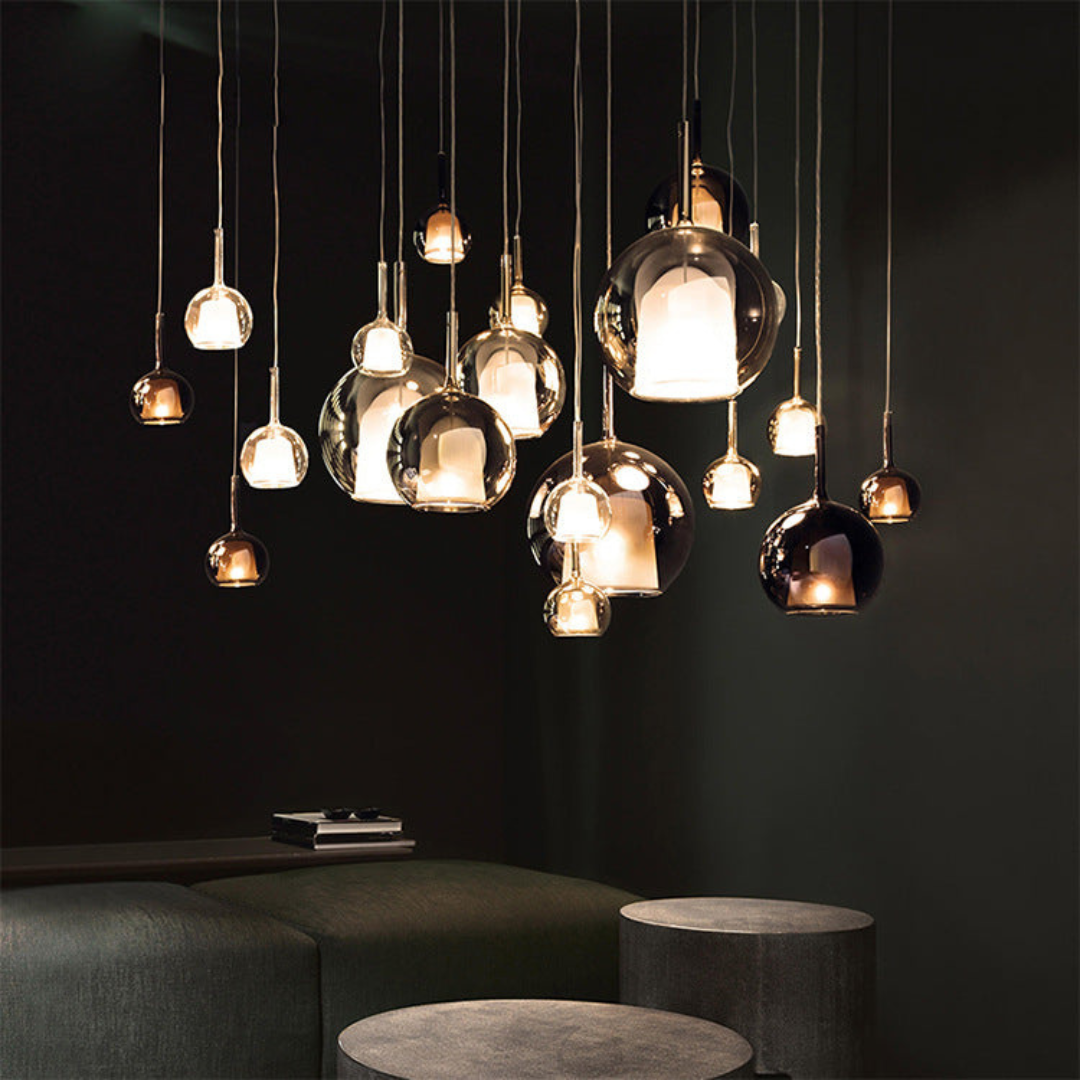 CelestialGlow Light - Moderne Glas-Pendelleuchte