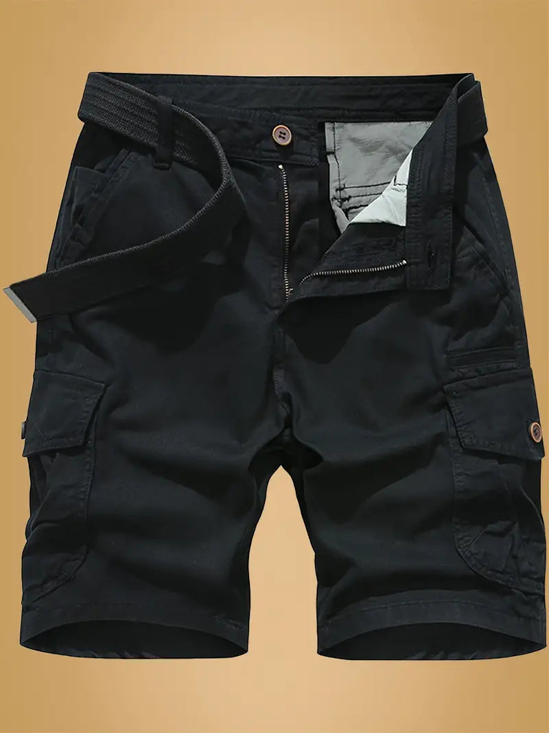 Bequeme Fünf-Punkt-Shorts aus Baumwolle mit mehreren Taschen