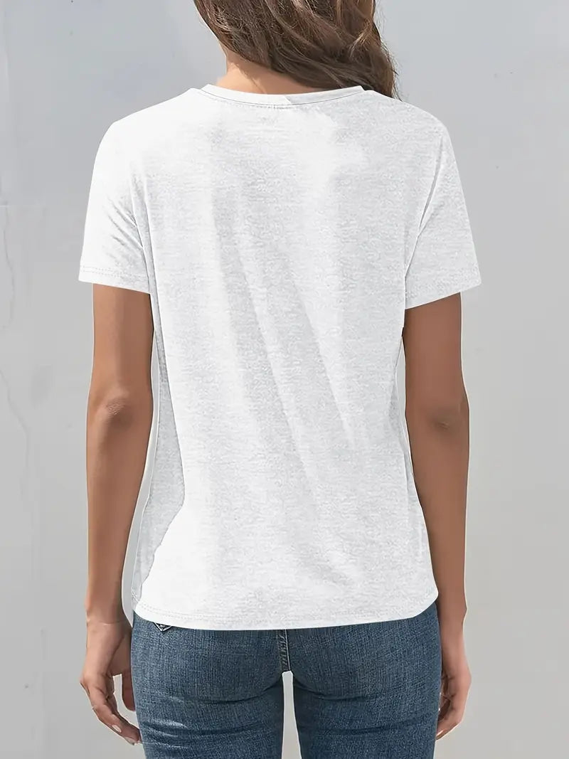 Vitaliya - Lässiges T-Hemd Mit Kurzen Ärmeln