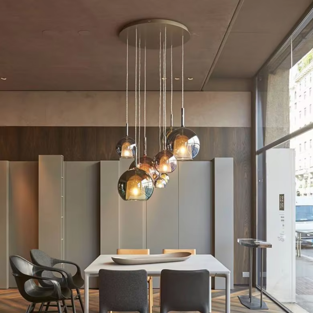 CelestialGlow Light - Moderne Glas-Pendelleuchte