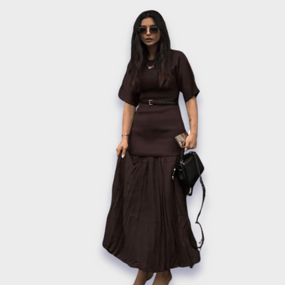 Elvira®️ | Elegantes Kleid aus hochwertigem Stoff