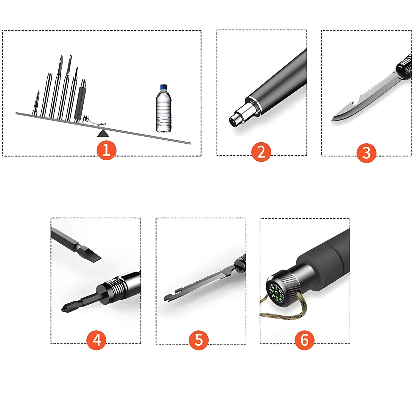 TrailXpert - Multifunktionaler Faltbarer Wanderstock