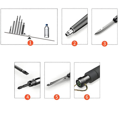 TrailXpert - Multifunktionaler Faltbarer Wanderstock