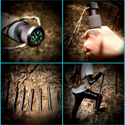 TrailXpert - Multifunktionaler Faltbarer Wanderstock