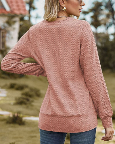 Langärmelige Bluse mit eleganter Schlichtheit für Frauen