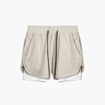 Herren Sportshorts mit Innenshorts und elastischem Bund