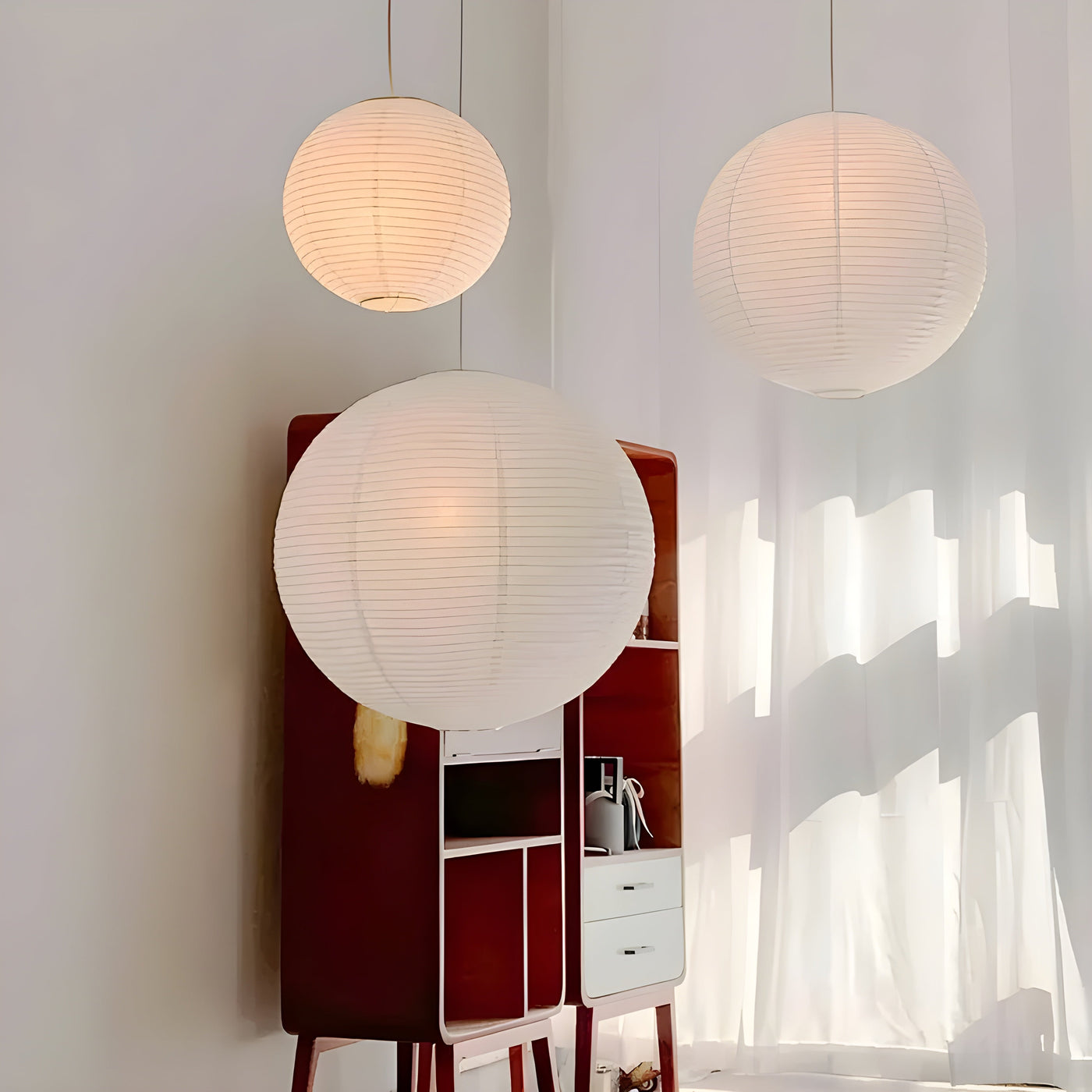 LumenAura Light – Minimalistische Japanische Hängelampe