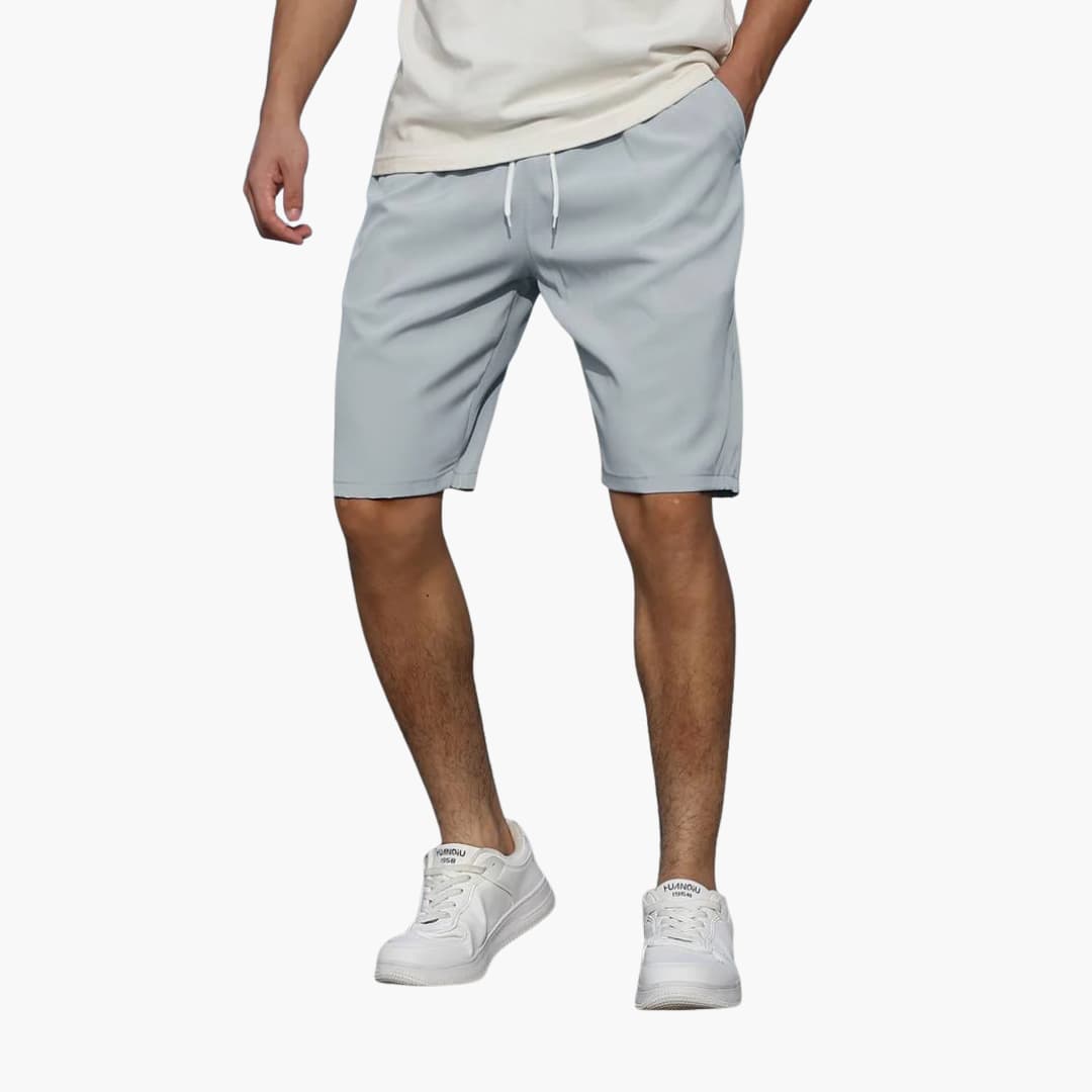 Lässige, knielange Herren-Sommer-Shorts mit Kordelzug