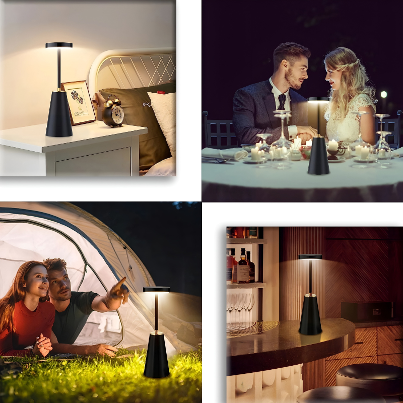 LumaTouch Lampe – Wiederaufladbare Kabellose Tischlampe