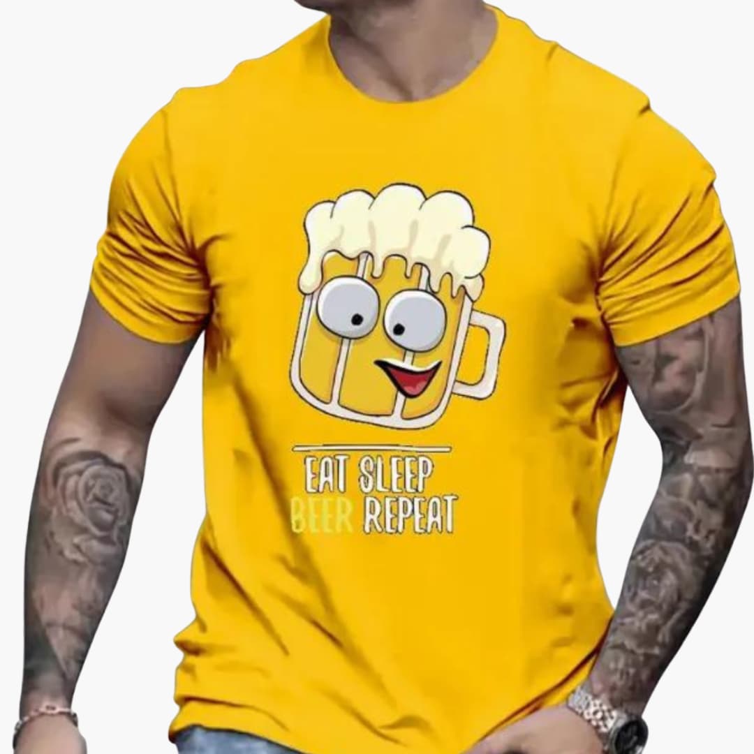 Biermotiv T-Shirt für Herren - Oktoberfest 2025