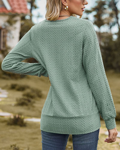 Langärmelige Bluse mit eleganter Schlichtheit für Frauen