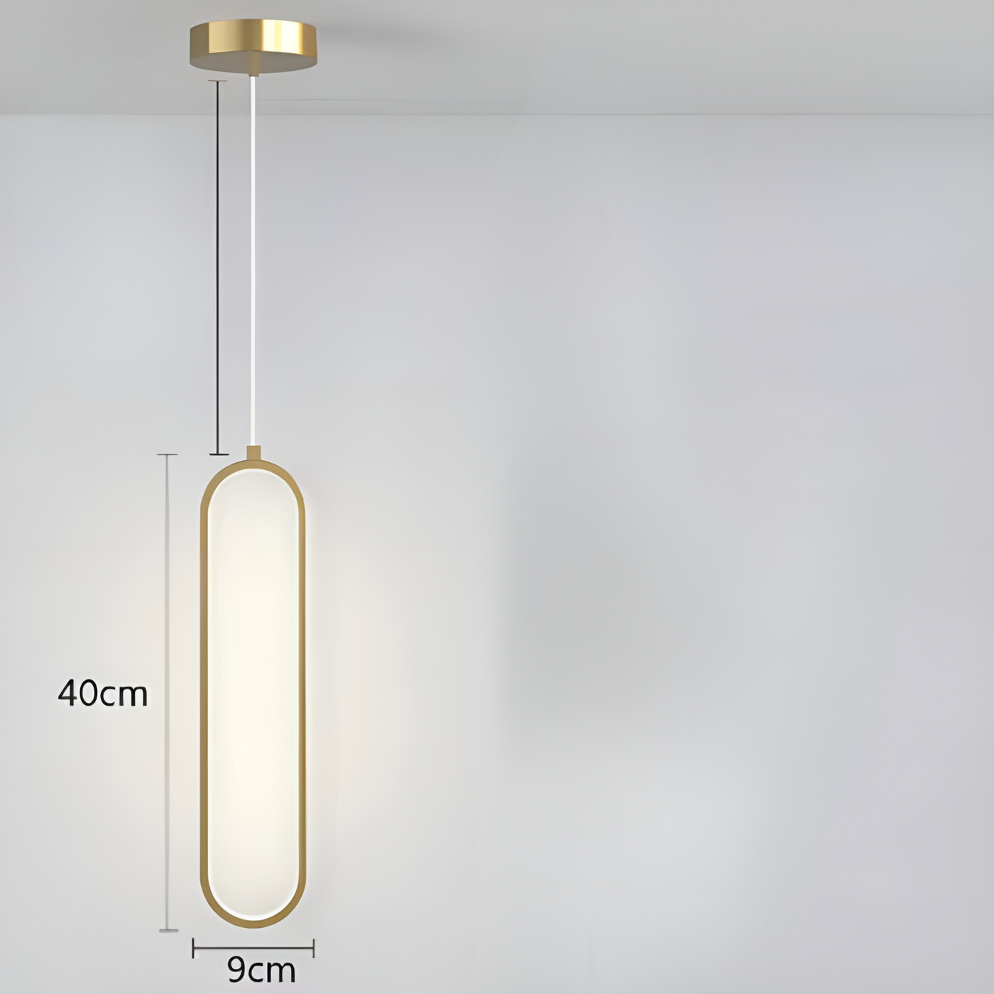 GildedGlow Light - Dekorative LED-Hängelampe
