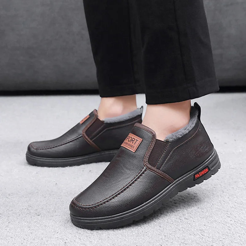 Winterschuhe Herren | Slip-On Mittlerer Schnitt Mit Innenfutter