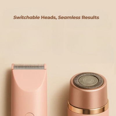 Elektrischer Damenrasierer | Sanfte Haarentfernung | Doppelkopf | Wasserdicht | Kabellos