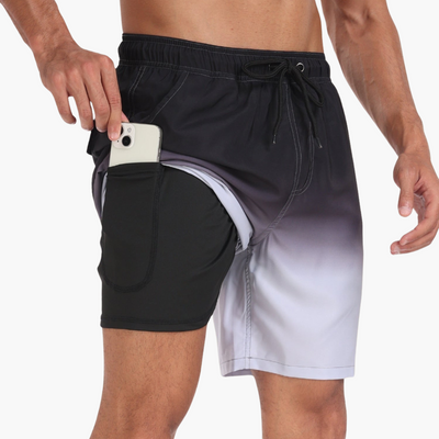Schnelltrocknende Shorts - Herren Stretch-Shorts mit Innenslip