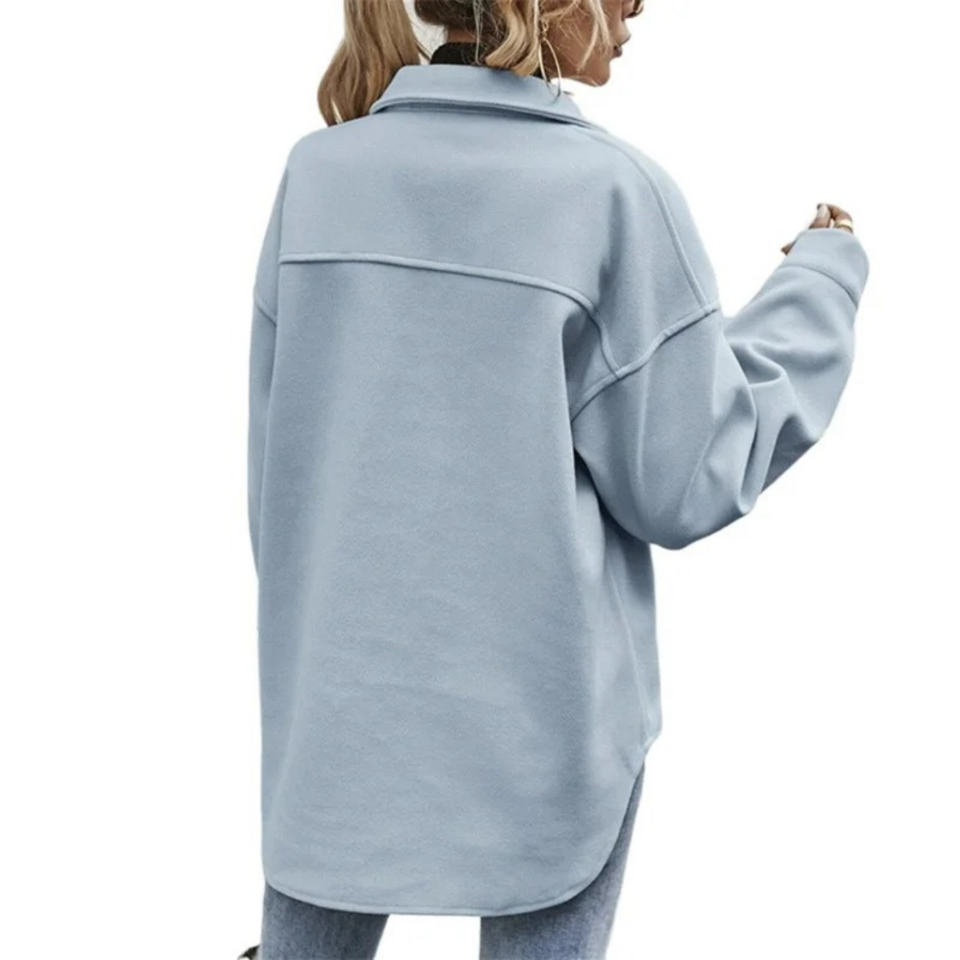 Sommerjacke mit Knöpfen und Taschen für Frauen