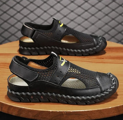 Herren-Sport-Sandalen atmungsaktive Mesh Kamel Farbe - Mirox