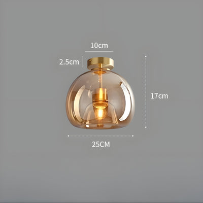 LustroCeil Light - Minimalistische Glas-Deckenleuchte