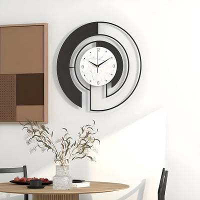 TimelessArc Clock – Minimalistische Geräuschlose geometrische Wanduhr