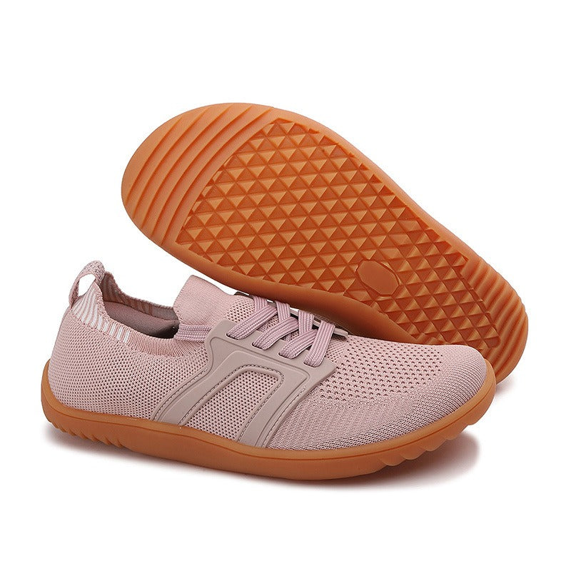 Atmungsaktive Unisex-Sneaker mit rutschfester Sohle in Pastellrosa - Elina