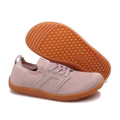 Atmungsaktive Unisex-Sneaker mit rutschfester Sohle in Pastellrosa - Elina