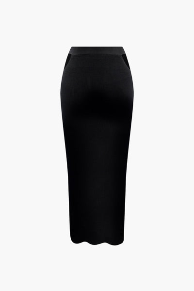 Luana | Elegantes Strick-Zweiteiler-Set mit Gürtel