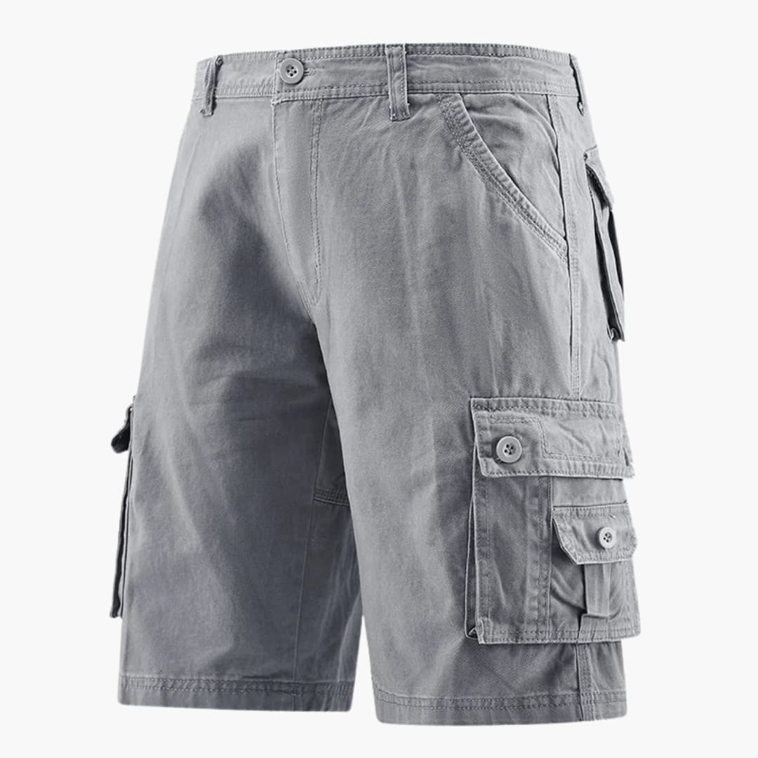 Herren Sommer Cargo-Shorts mit elastischem Bund und Taschen