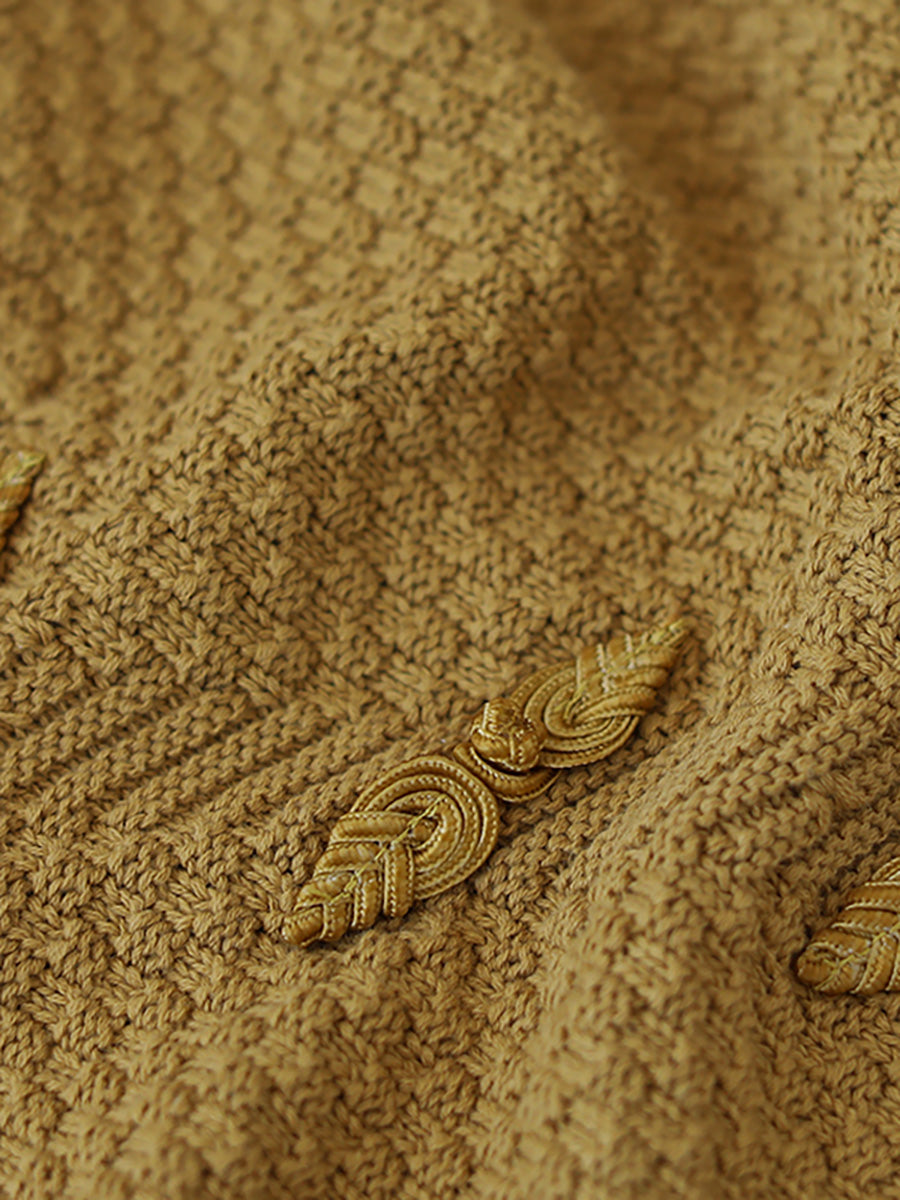 Lilwen | Damen Knopfleiste Strickweste Weste Pullover