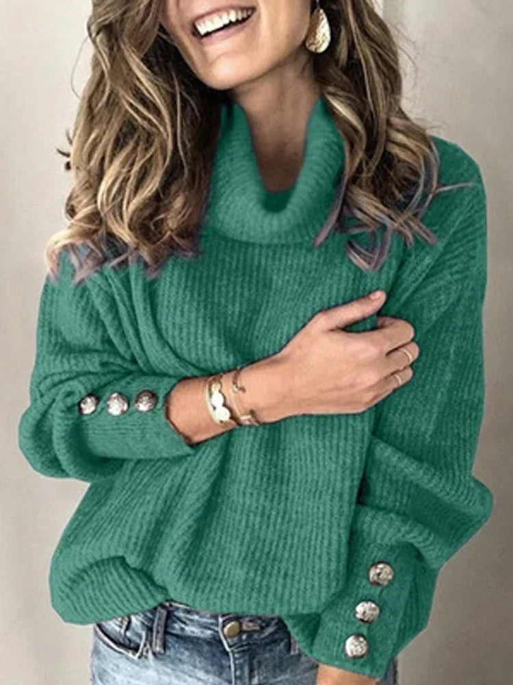 Brand & Belle | Hochtaillierter Oversize Damenpullover