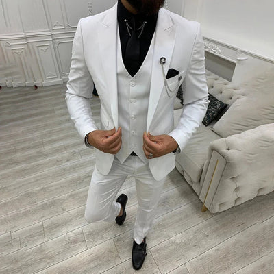 3 Teiliger Hochzeitsgastanzug Für Herren | Slim Fit