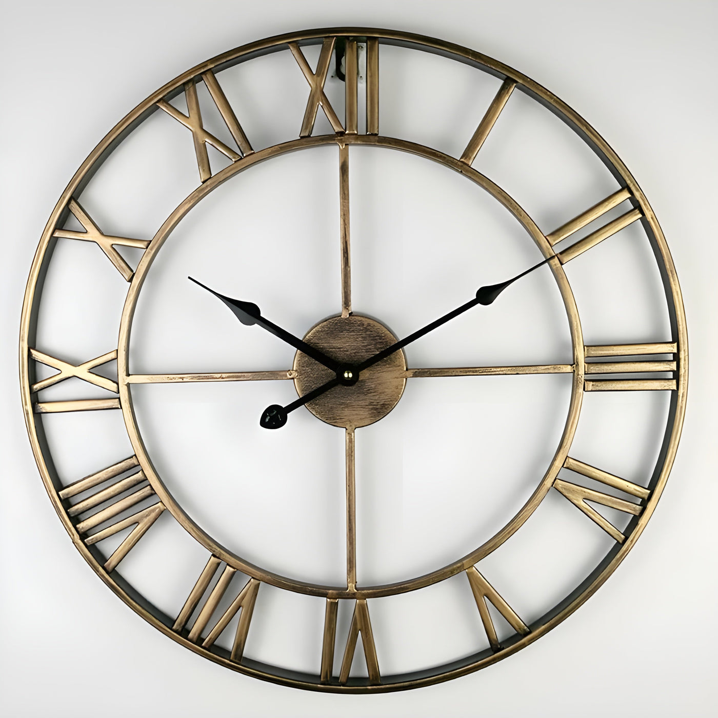 MetalFrame Clock – Moderne 3D Große Wanduhr
