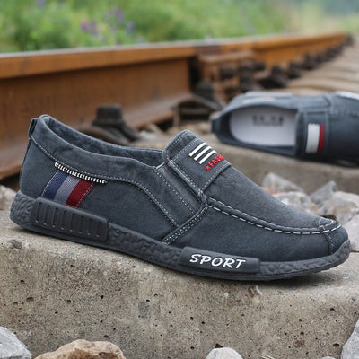 Atmungsaktive Canvas-Slipper für Herren - Mateo